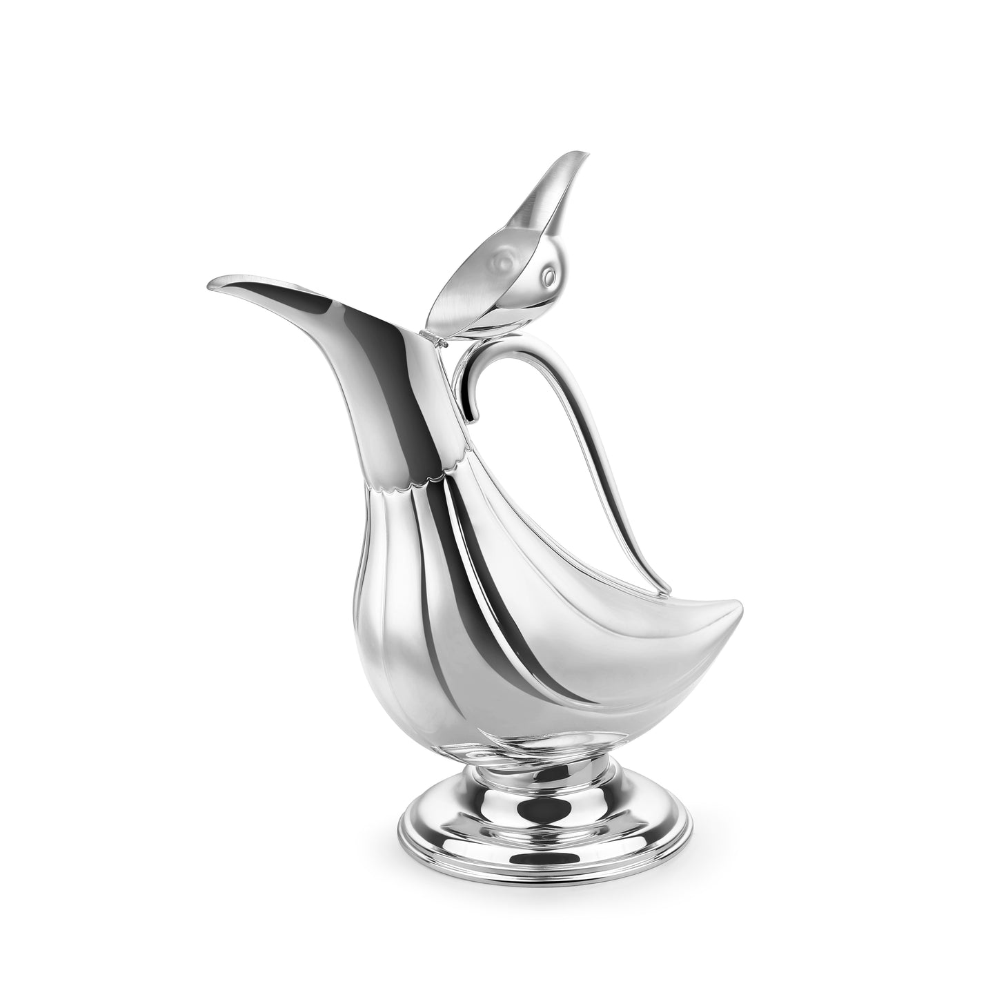 Silver swan jug