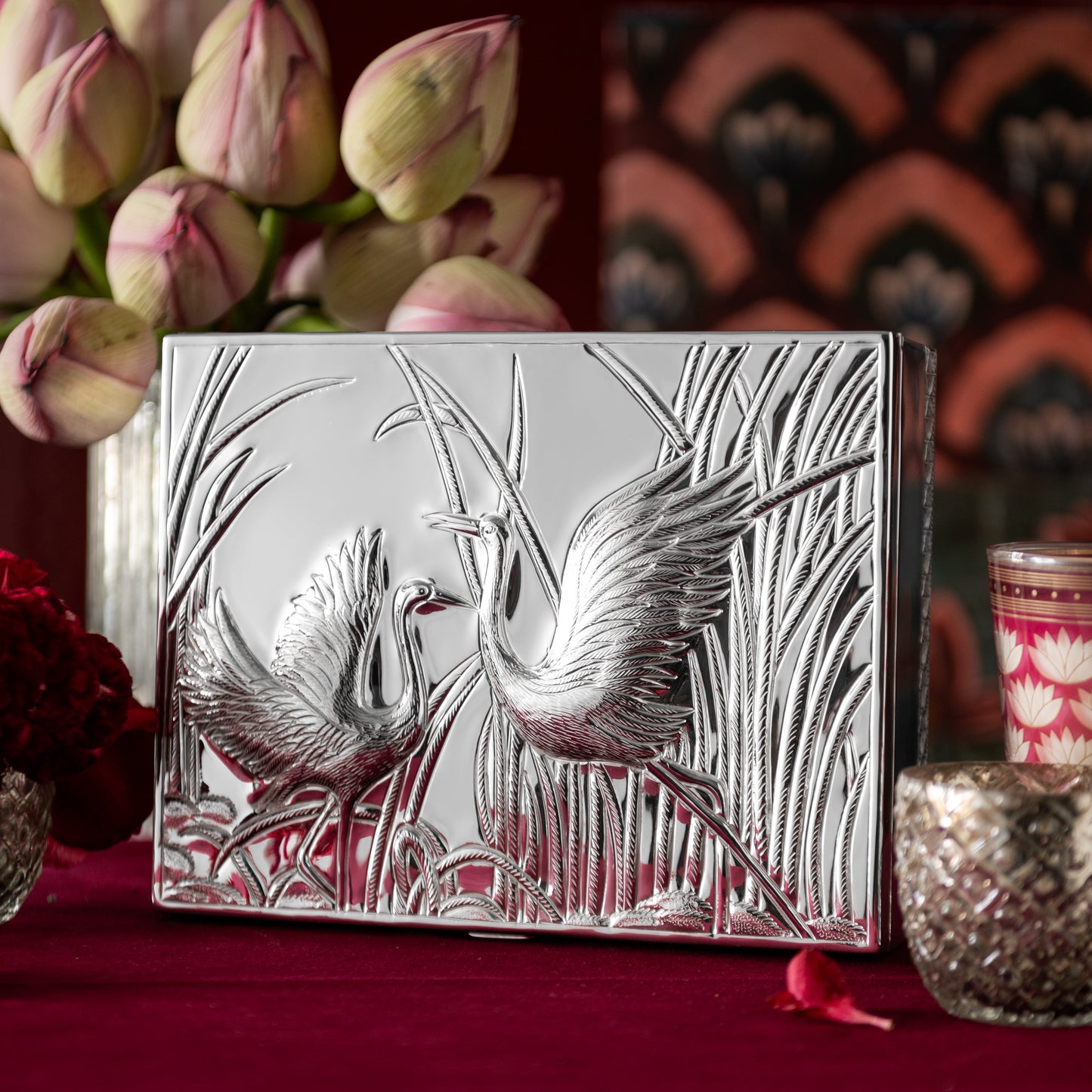 Flying Crane Trinket Box