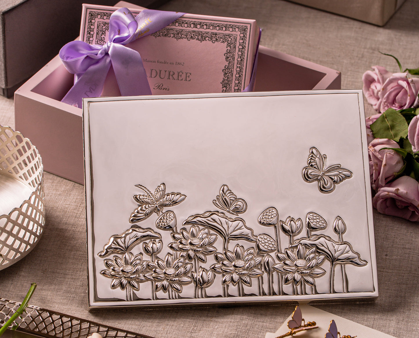 Spring Butterfly Lavender Box