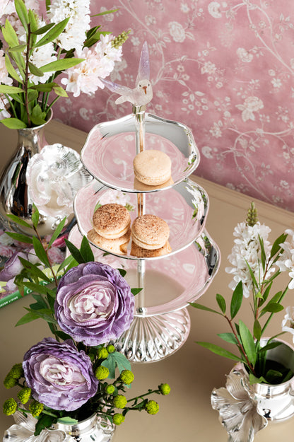 Humming bird high tea stand