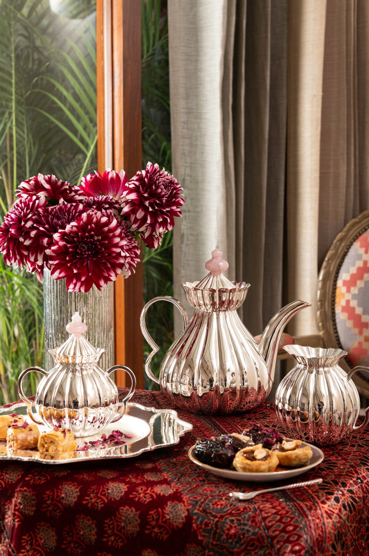 طقم شاي مضلع