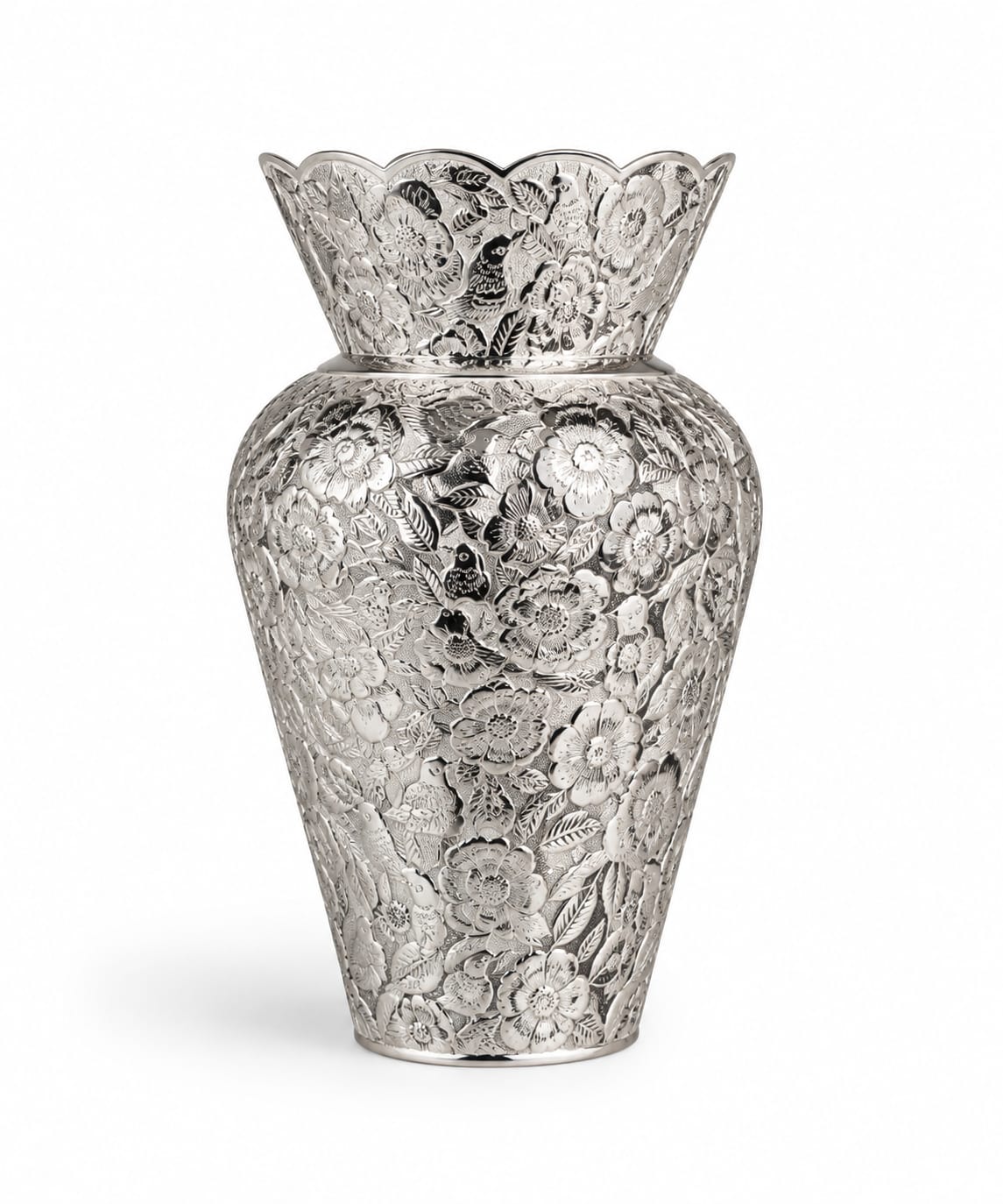 Bird Scallop Flower Vase